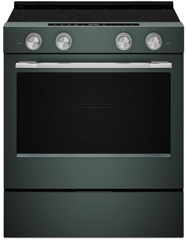KitchenAid® 30" Juniper Smart Slide-in Electric Range with Two Even-Heat™ Hyper Elements-4