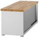 Gladiator® White Ready-to-Assemble Storage Shoe Bench-3