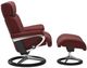 Stressless® by Ekornes® Customizable Magic Medium Manual Recliner and Ottoman with Signature Base-2