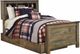 Signature Design by Ashley® Trinell 4-Piece Brown Twin Bookcase Storage Bed Set-1
