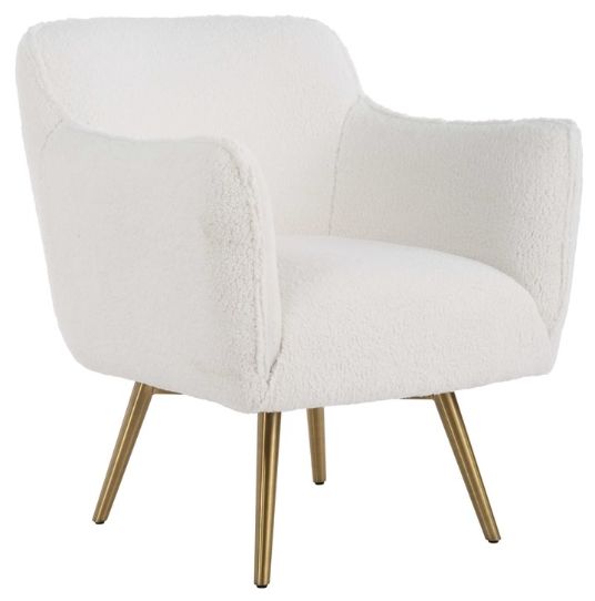 Uttermost® Oasis White Swivel Chair-0