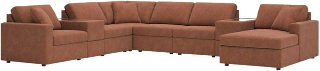 Signature Design by Ashley® Modmax 8-Piece Spice Right-Arm Facing Sectional and Chaise with Storage Consoles-0