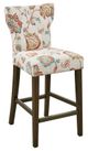 Olliix by Madison Park Avila Orange Multi Tufted Back Counter Stool-0