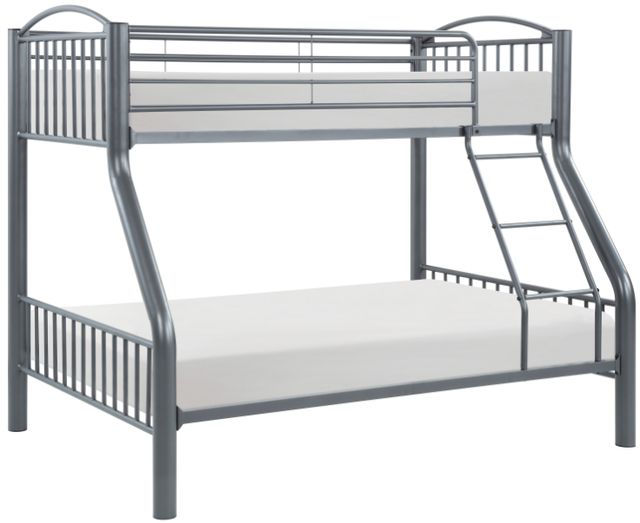 Homelegance® Beckett Gray Youth Twin Over Full Bunk Bed-0