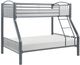Homelegance® Beckett Gray Youth Twin Over Full Bunk Bed-0
