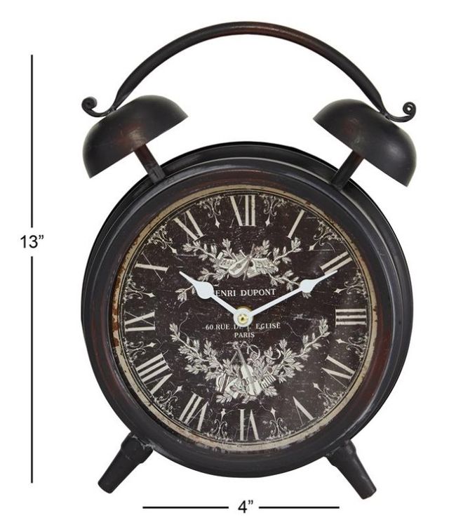 Deco Marche Black Mertal Clock-3