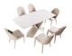 Furniture of America® Lenvik 7-Piece Brown/White Dining Table Set-4