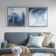 Olliix by Madison Park Blue Set of 2 Blue Lagoon 2 Gel Coat Framed Canvas Pieces-1