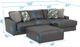 Jackson Furniture Minori 3-Piece Steel Right-Arm Facing Sectional with Ottoman-2