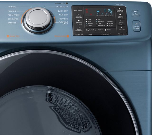 Samsung 7.5 Cu. Ft. Azure Blue Front Load Electric Dryer-1