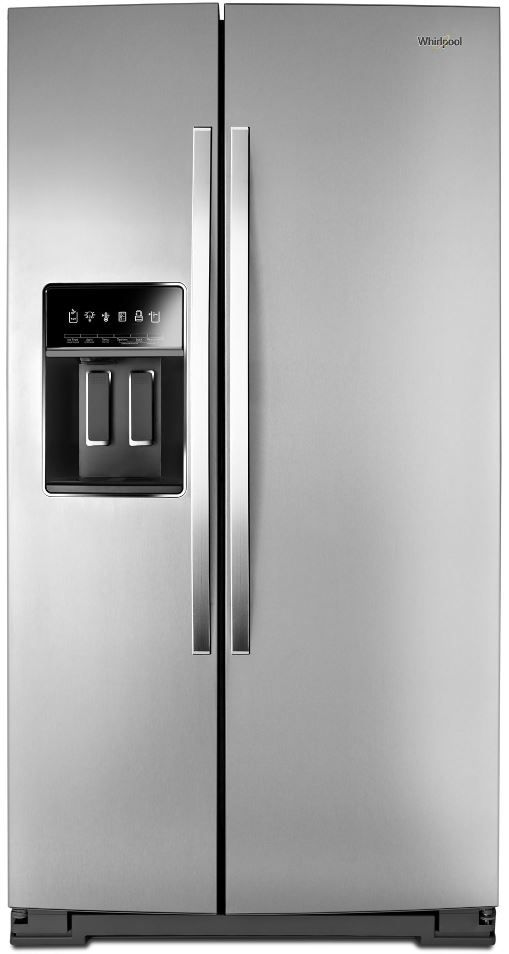 Whirlpool® 19.8 Cu. Ft. Fingerprint Resistant Stainless Steel Side-by-Side Counter Depth Refrigerator-0