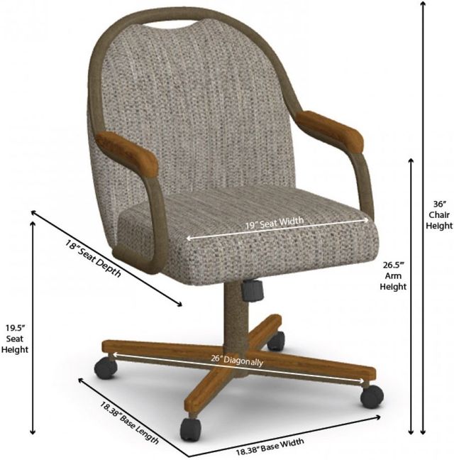 Chromcraft™ Customizable Medina Dining Chair-2