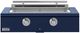 Caliber™ Rockwell Social 2-Burner Cobalt Built-In Natural Gas Grill with Polished Chrome Hardware-0