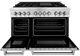 ZLINE 48" Satin Stainless Steel Pro Style Dual Fuel Range-1