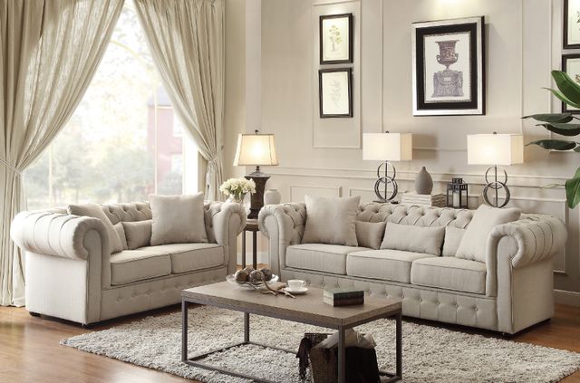 Homelegance® Savonburg Beige Loveseat-1