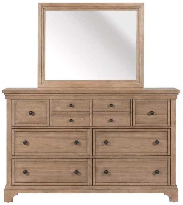 Liberty Furniture Haven Hills Camel Beige Dresser and Mirror-2