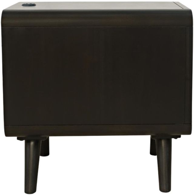 Jofran Inc. Marlowe Black Power Chairside Table-3