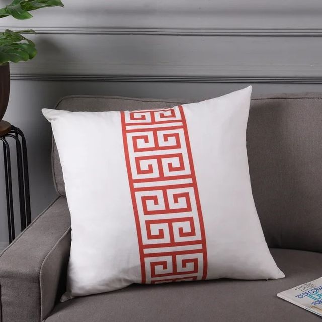 Stylecraft Dann Foley Lifestyle Red/White Pillow-4