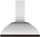 Vent-A-Hood® 36" Stainless Steel with Real Copper Wall Mounted Range Hood-0