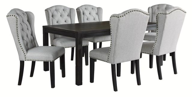 Signature Design by Ashley® Jeanette 7-Piece Black Dining Set-0