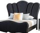 Furniture of America® Melodi Parc Black Eastern King Panel Bed-1