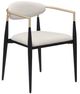 Coaster® Alexis Beige/Black Dining Arm Chair-0
