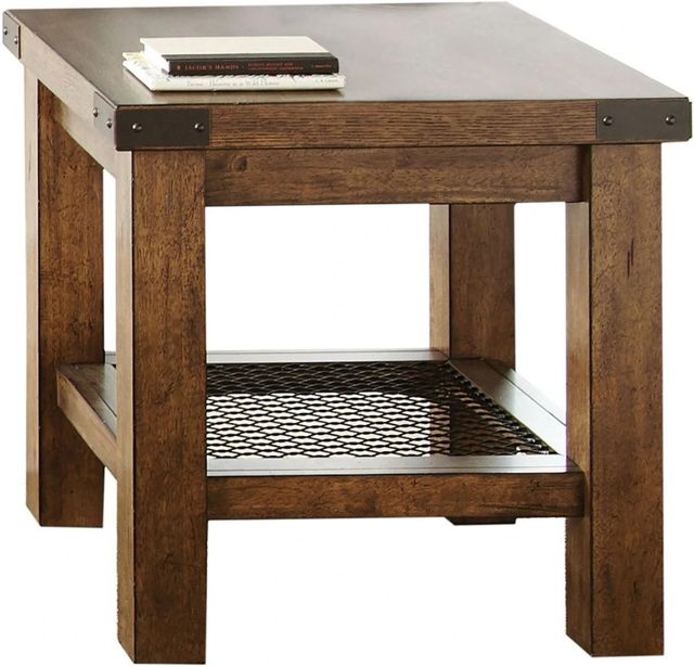 Steve Silver Co. Hailee Antique Oak End Table-0