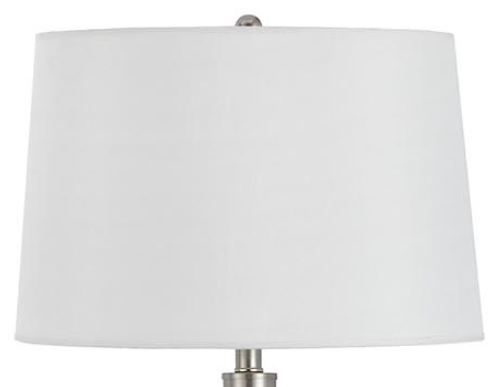 Cal® Lighting & Accessories Brushed Steel Floor Lamp-1