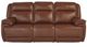 Signature Design by Ashley® Healy Pier Chocolate Leather Power Reclining Sofa with Adjustable Headrest-1