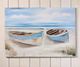 Giftcraft Blue/White Two Boats Wall Art-0