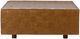Classic Home Aristo Autumn Maple Leather Square Ottoman-2