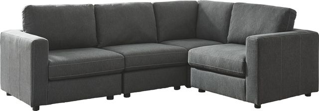 Signature Design by Ashley® Candela 4-Piece Charcoal Sectional-0