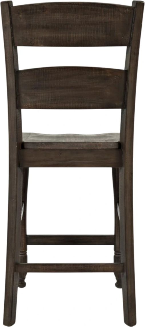 Jofran Inc. Madison County Barnwood Ladderback Counter Stool-3
