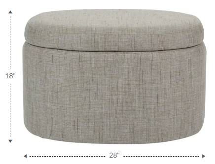La-Z-Boy® Maeve Pebble Storage Ottoman-3