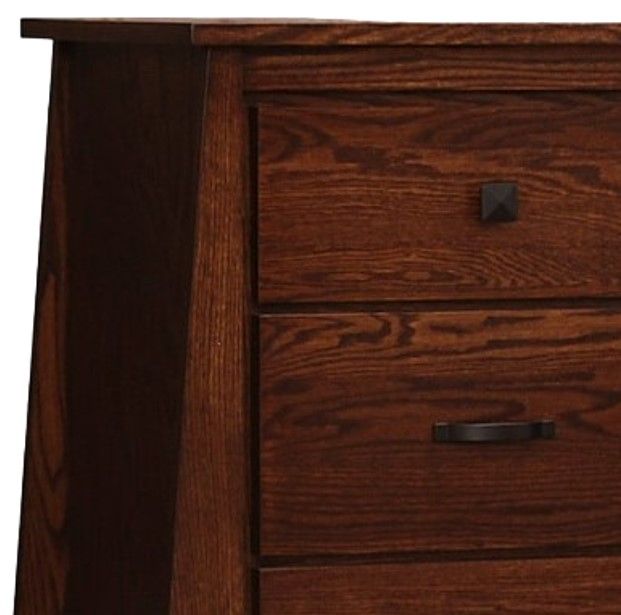 Wolfcraft Furniture Unity Brown 3-Drawer Nightstand-1