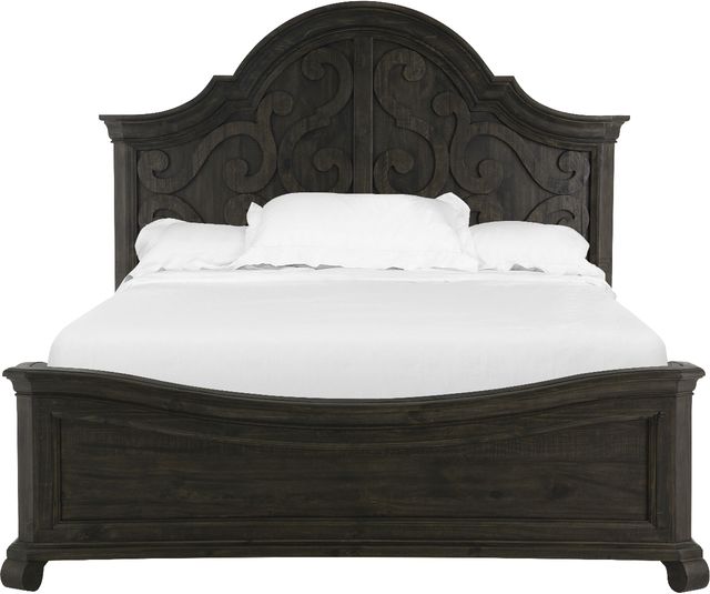 Magnussen Home® Bellamy Peppercorn California King Shaped Panel Bed-3