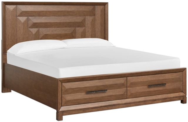 Magnussen Home® Callisto Bourbon Brown California King Panel Storage Bed-0