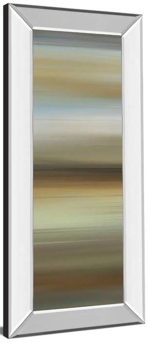 Classy Art Abstract Horizon II by James Mcmaster Mirrored Frame Wall Art-1