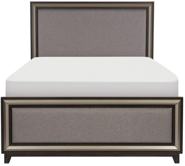 Homelegance® Grant Ebony/Silver Eastern King Panel Bed-2
