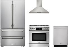 Thor Kitchen® 4 Piece Stainless Steel Kitchen Package