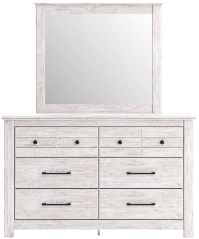 Signature Design by Ashley® Fenderport Whitewash Dresser and Mirror-2