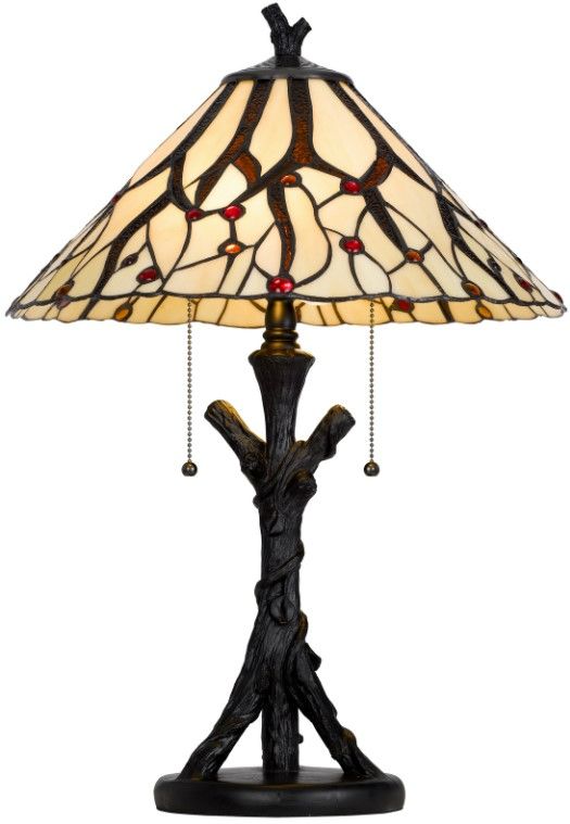 Cal® Lighting & Accessories Tiffany Dark Bronze Table Lamp-1