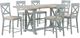 Steve Silver Co. Darcy 7-Piece Mint Green/Natural Counter Height Dining Set-0