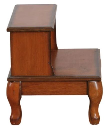 Powell® Beatrice Attic Antique Cherry Bed Steps with Drawer-4