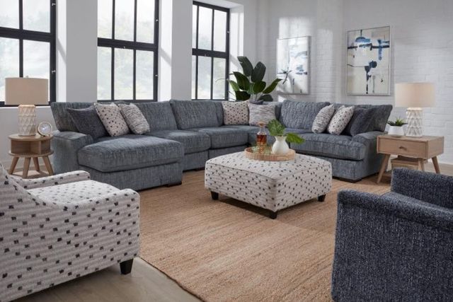 Fusion Furniture Bella Que Graphite Cocktail Ottoman-1