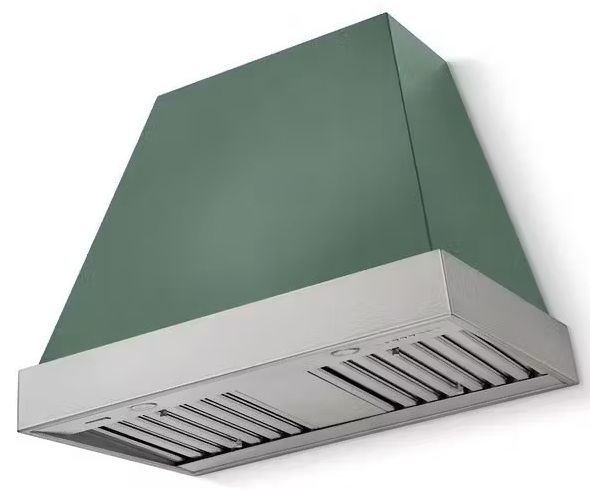 AGA Euclid 36" Mineral Green Wall Mounted Range Hood  with Brushed Nickel Trim-0