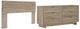 Signature Design by Ashley® Oliah 2-Piece Natural Queen Panel Headboard Bed Set-0