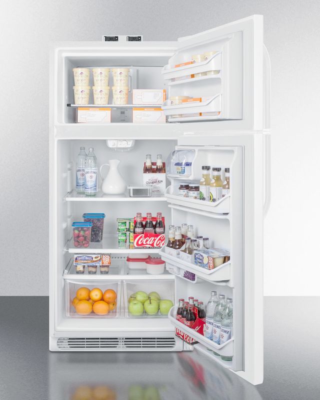Summit® 18.0 Cu. Ft. White Top Freezer Refrigerator-3