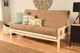Kodiak Furniture Monterey Suede Peat/Antique White Full Futon with Mattress-1