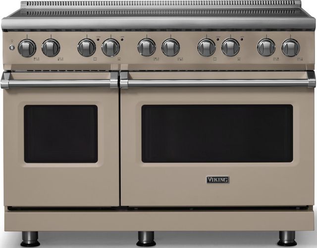 Viking® 5 Series 48" Nantucket Pro Style Induction Range with Polished Chrome Trim-0